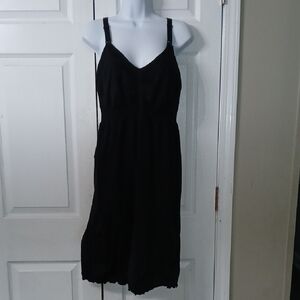 Maternity black easy access nursing dress stretchy  Sz 3X  EUC